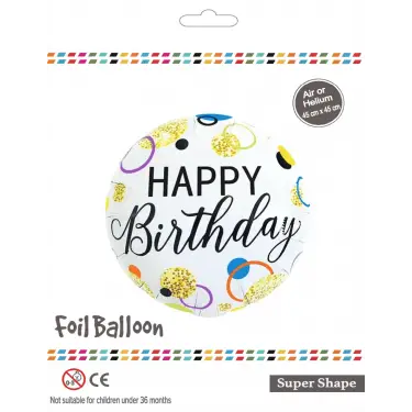 18Yuvarlak Alyans Folyo Balon