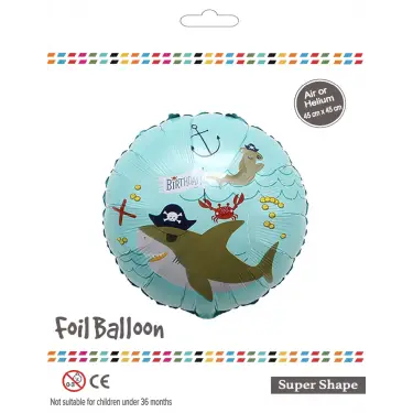 18Yuvarlak Korsan Folyo Balon