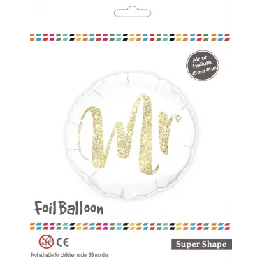 18Yuvarlak Mr Folyo Balon