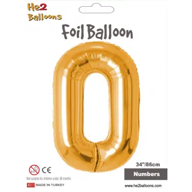 34 Altın Renk Folyo Balon ( 0 )