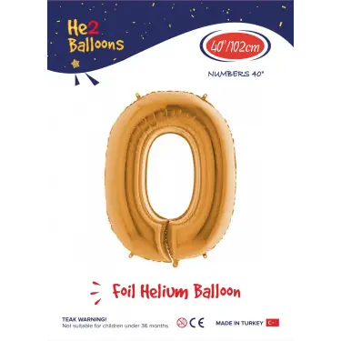 40 Altın Renk Folyo Balon ( 0 )