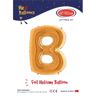 40 Altın Renk Folyo Balon ( B )