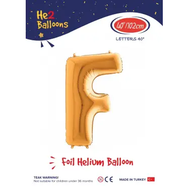 40 Altın Renk Folyo Balon ( F )