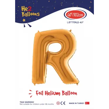 40 Altın Renk Folyo Balon ( R )