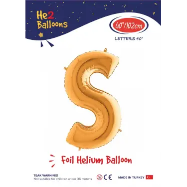 40 Altın Renk Folyo Balon ( S )