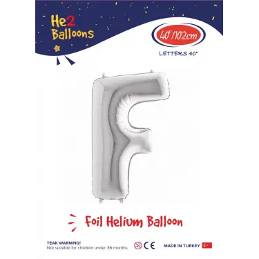 40 Gümüş Renk Folyo Balon ( F )