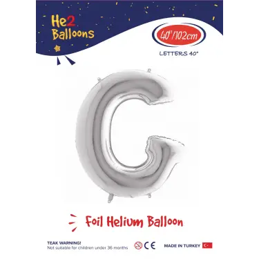40 Gümüş Renk Folyo Balon ( G )