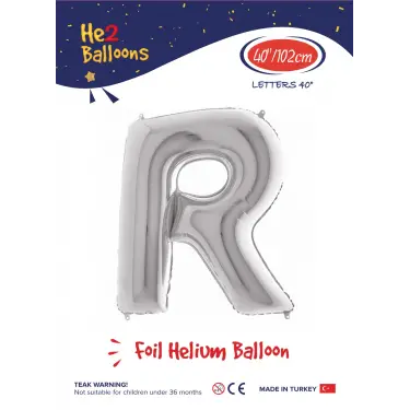 40 Gümüş Renk Folyo Balon ( R )