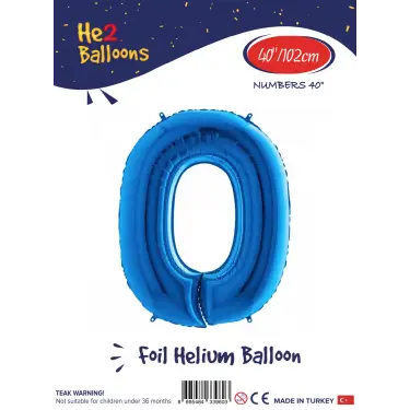 40 Mavi Renk Folyo Balon ( 0 )