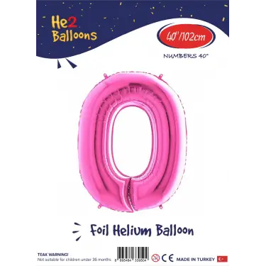 40 Pembe Renk Folyo Balon ( 0 )
