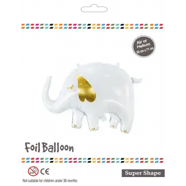 Beyaz Fil Folyo Balon