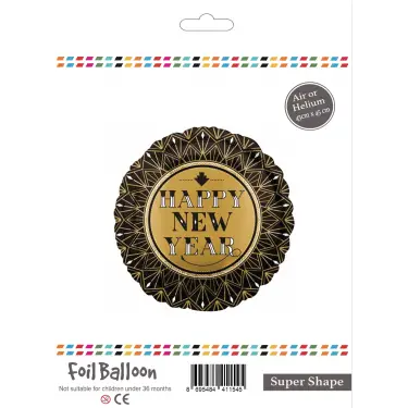 Folyo Balon 45cm Yuvarlak Happy New Year