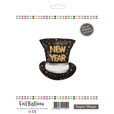 Folyo Balon 63cm Happy New Year Şapka