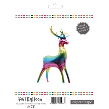 Folyo Balon 84cm Rainbow Geyik
