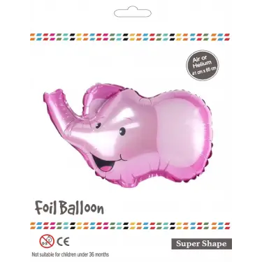 Pembe Fil Kafası Folyo Balon