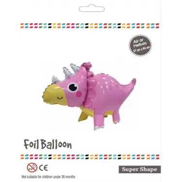 Pembe Gergedan Dinazor Folyo Balon