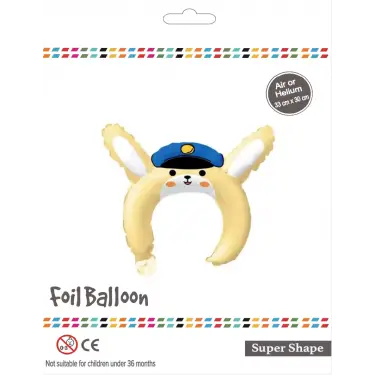 Şapkalı Sincap Taç Folyo Balon