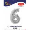 16Gümüş Folyo Balon ( 6 )