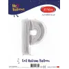 16Gümüş Folyo Balon ( P )