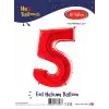 16Kırmızı Folyo Balon ( 5 )