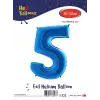 16Mavi Folyo Balon ( 5 )