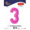 16Pembe Folyo Balon ( 3 )