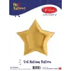 18 Altın Yıldız Folyo Balon