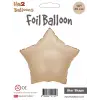 18 Karamel Yıldız Folyo Balon