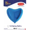 18Mavi Kalp Folyo Balon