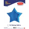 18 Mavi Yıldız Folyo Balon