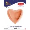 18Rose Gold Kalp Folyo Balon