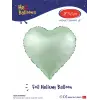 18Su Yeşili Kalp Folyo Balon