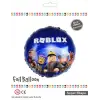 18Yuvarlak Mavi Roblox Folyo Balon