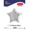 24 Gümüş Yıldız Folyo Balon