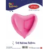 24 Pembe Kalp Folyo Balon