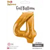 34 Altın Renk Folyo Balon ( 4 )