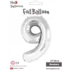 34 Gümüş Renk Folyo Balon ( 9 )