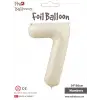 34 Krem Renk Folyo Balon ( 7 )