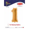 40 Altın Renk Folyo Balon ( 1 )