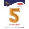 40 Altın Renk Folyo Balon ( 5 )