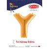 40 Altın Renk Folyo Balon ( Y )