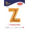 40 Altın Renk Folyo Balon ( Z )