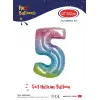 40 Gökkuşağı Renk Folyo Balon ( 5 )