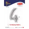 40 Gümüş Renk Folyo Balon ( 4 )
