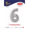 40 Gümüş Renk Folyo Balon ( 6 )