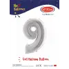 40 Gümüş Renk Folyo Balon ( 9 )