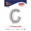 40 Gümüş Renk Folyo Balon ( G )