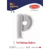 40 Gümüş Renk Folyo Balon ( P )