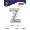 40 Gümüş Renk Folyo Balon ( Z )