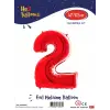 40 Kırmızı Renk Folyo Balon ( 2 )